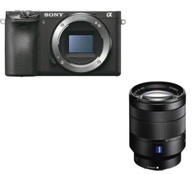 SONY a6500 Mirrorless Camera & Vario-Tessar T* FE 24-70 mm f/4 ZA OSS Standard Zoom Lens Bundle SONY a6500 Mirrorless Camera & Vario-Tessar T* FE 24-70 mm f/4 ZA OSS Standard Zoom Lens Bundle